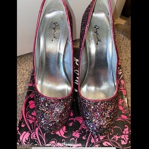 Multi-Color Glitter Heels